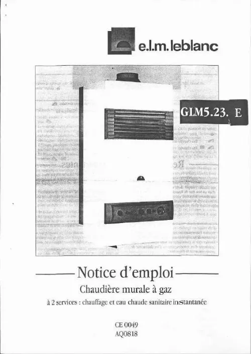 Notice ELM LEBLANC GLM5.23.E chaudière Trouver une solution à un — free download